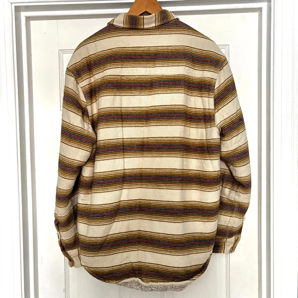 True Grit Men's Cotton Summit Shirt Sherpa Jacket Shacket Size S
